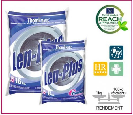 THOMILMATIC LEN-Plus. Détergent avec blanchissant hôtels et usage général 16KG (LPDS025)