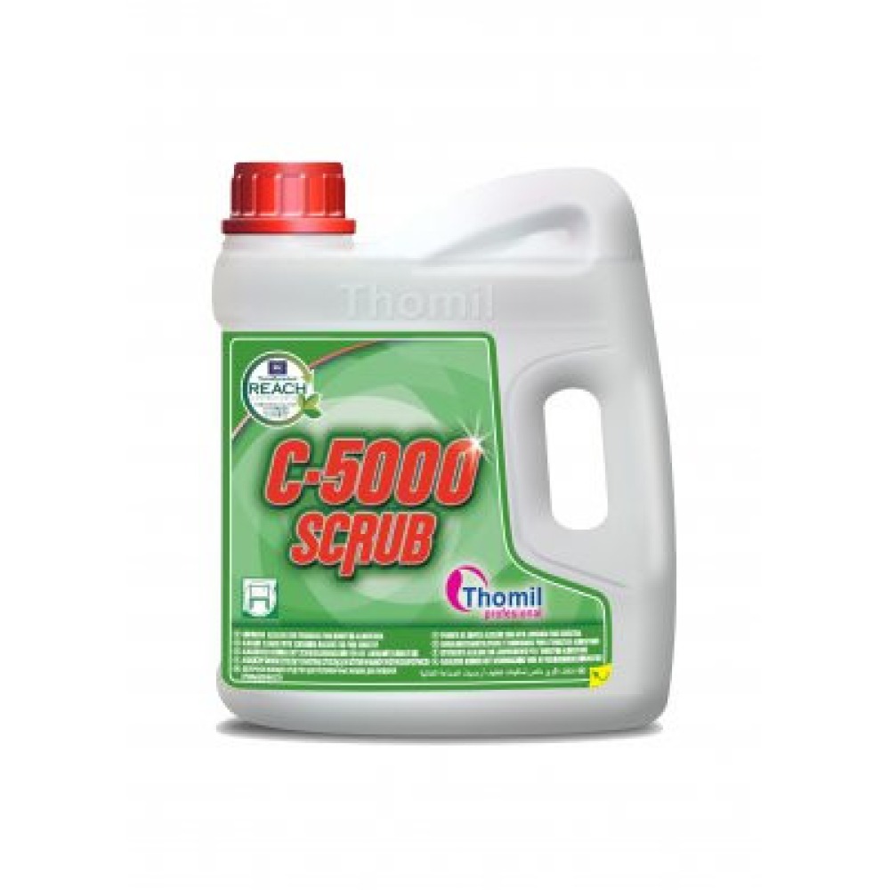 C-5000 SCRUB. Nettoyant alcalin avec autolaveuse pour l'industrie alimentaire -  4L (LSDE090)